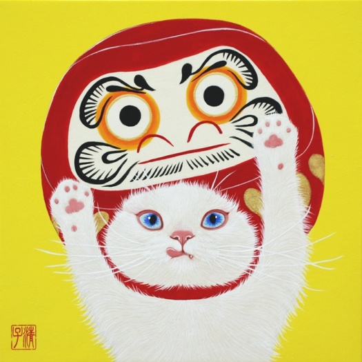 猫かぶり　だるま