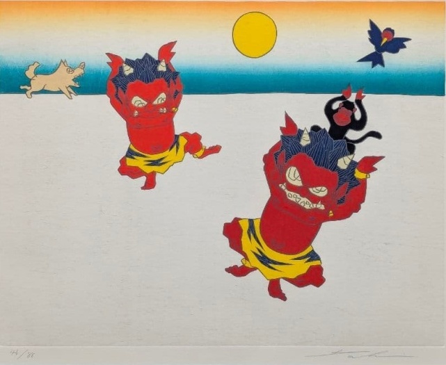 鬼ヶ島でぴょんぴょん。