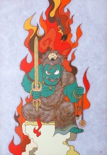 不動明王図